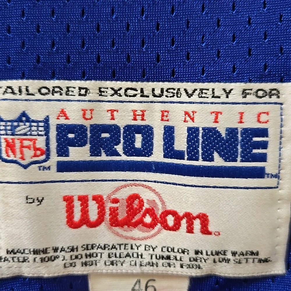 1995 Marshall Faulk Indianapolis Colts Wilson Authentic NFL Jersey - Picture 3 of 9